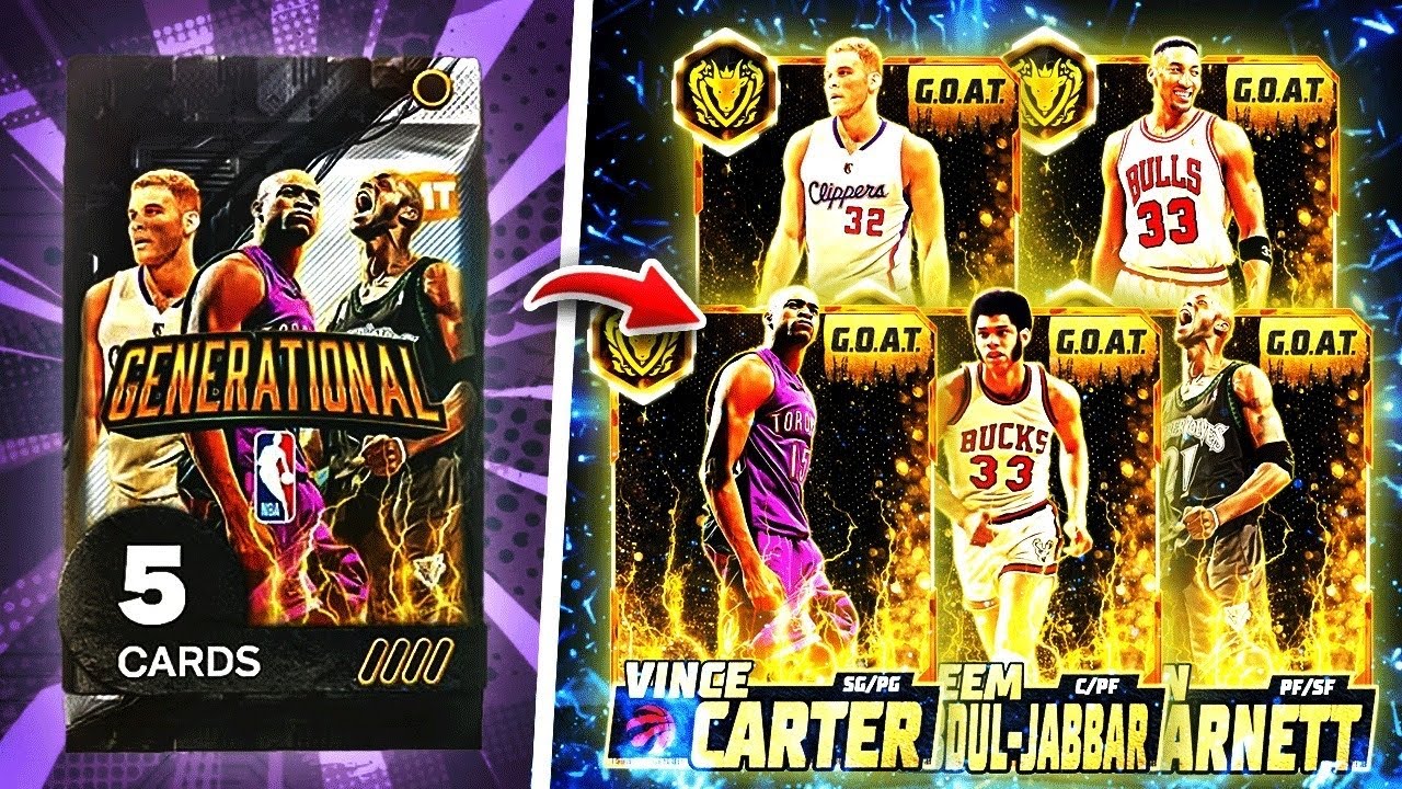 Я открыл новые *поколенческие* наборы и получил 5 невероятных карточек GOAT!!! NBA2K26 MYTEAM