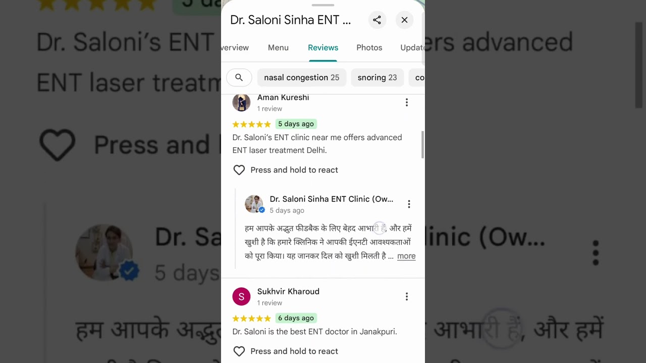 Best ENT Specialist in Delhi | Dr. Saloni Sinha | Janakpuri & Dwarka #entspecialist #entclinicdelhi