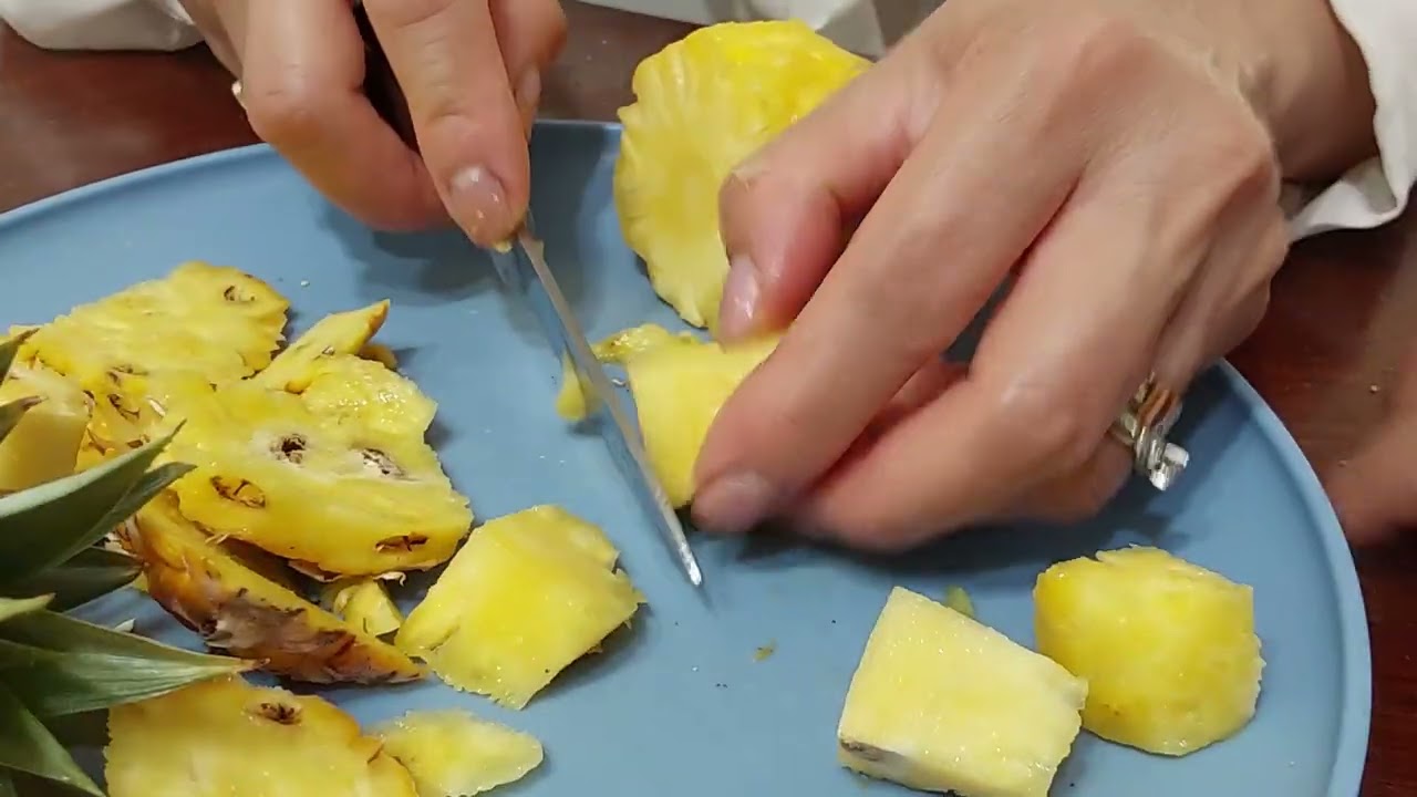 cutting the PINE APLE