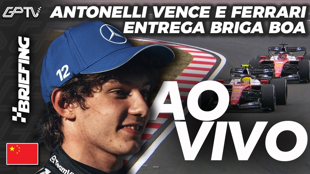 🔴 AO VIVO F1 2026: ANTONELLI BRIGA COM RUSSELL? FERRARI AMEAÇA? PRÉ-CORRIDA GP DA CHINA | Briefing