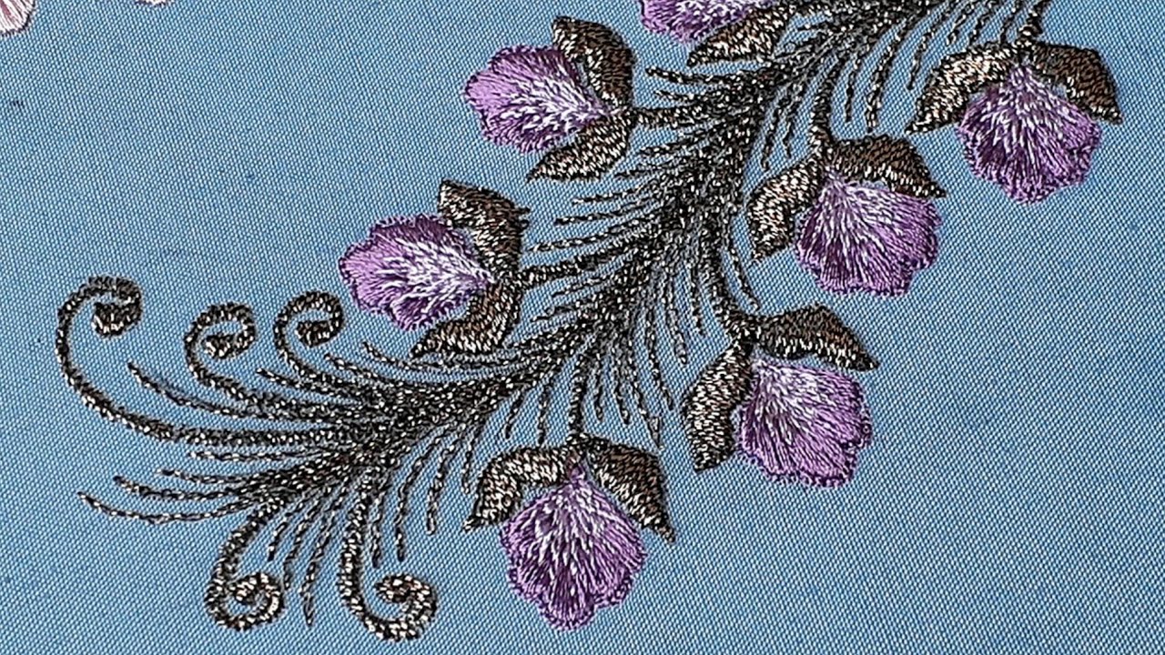 5 styles of tassel flower embroidery