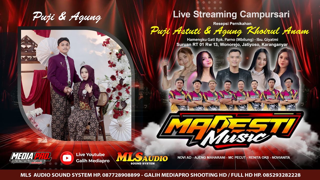 LIVE (PART2) MADESTI MUSIC | Wedding PUJI & AGUNG | MLS AUDIO | Suruan, 16 Januari 2026