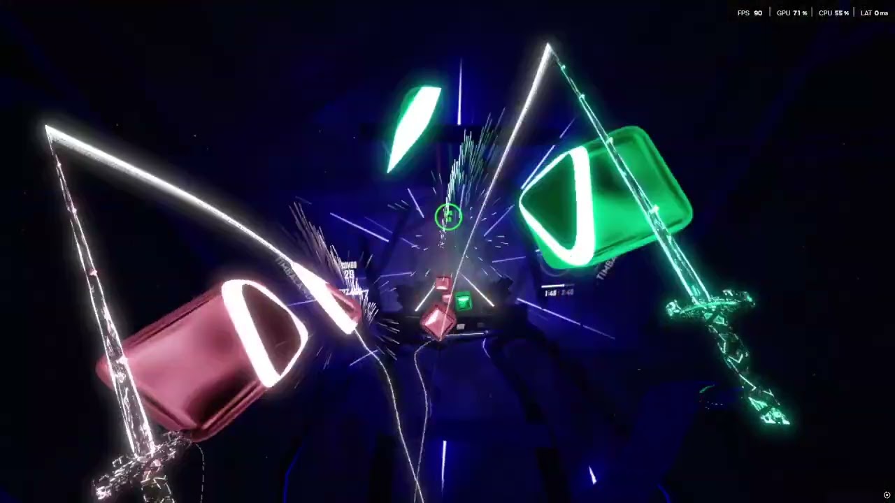 hello watch me play beat saber