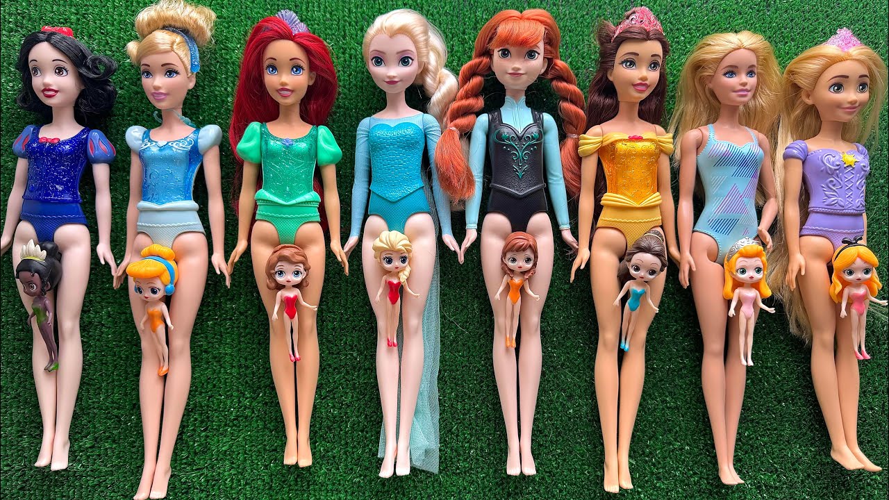 ASMR | Unboxing Mattel Disney Princess Spin & Reveal Surprise Dolls! Satisfying video | Review Toys