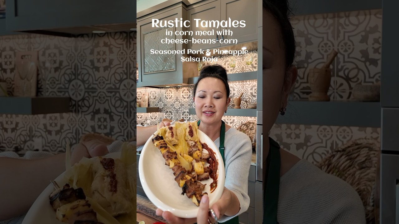 Rustic Corn Meal Tamales #cornmeal #tamales #shortscooking #rusticfood #cooking