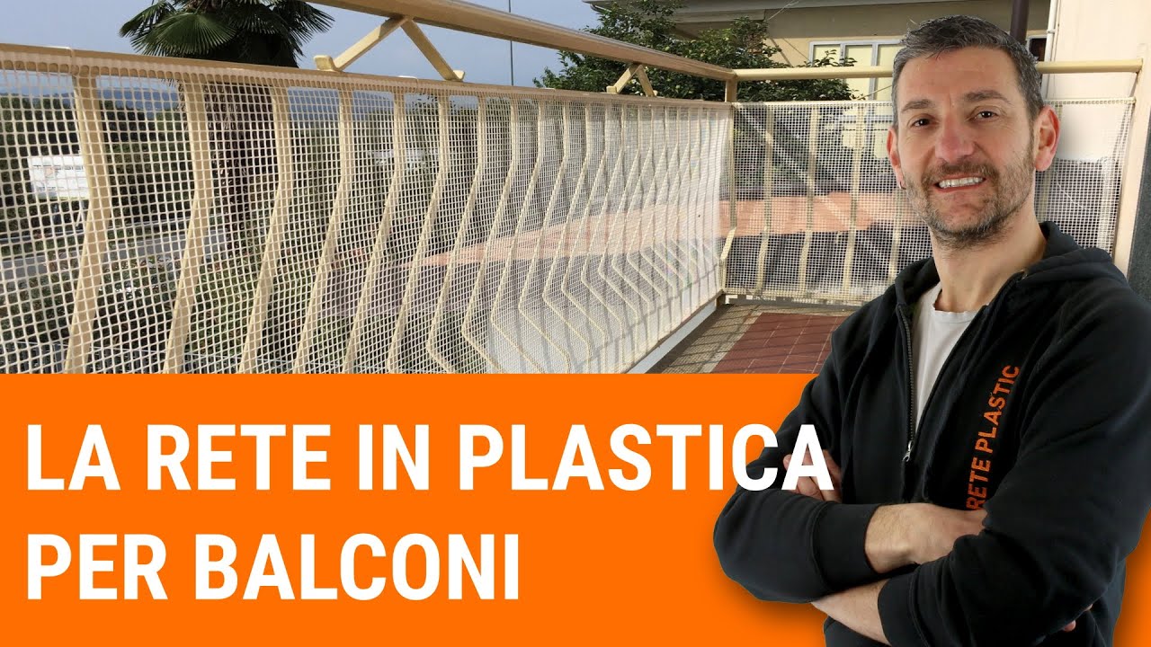 Quando dal balcone cadono oggetti, puoi evitarlo con una rete in plastica