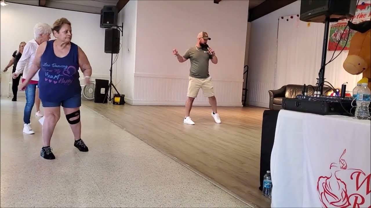 Right Foot First Line Dance By Fred Whitehouse Lesson With Trevor At Wild Roses Workshop - River Wal