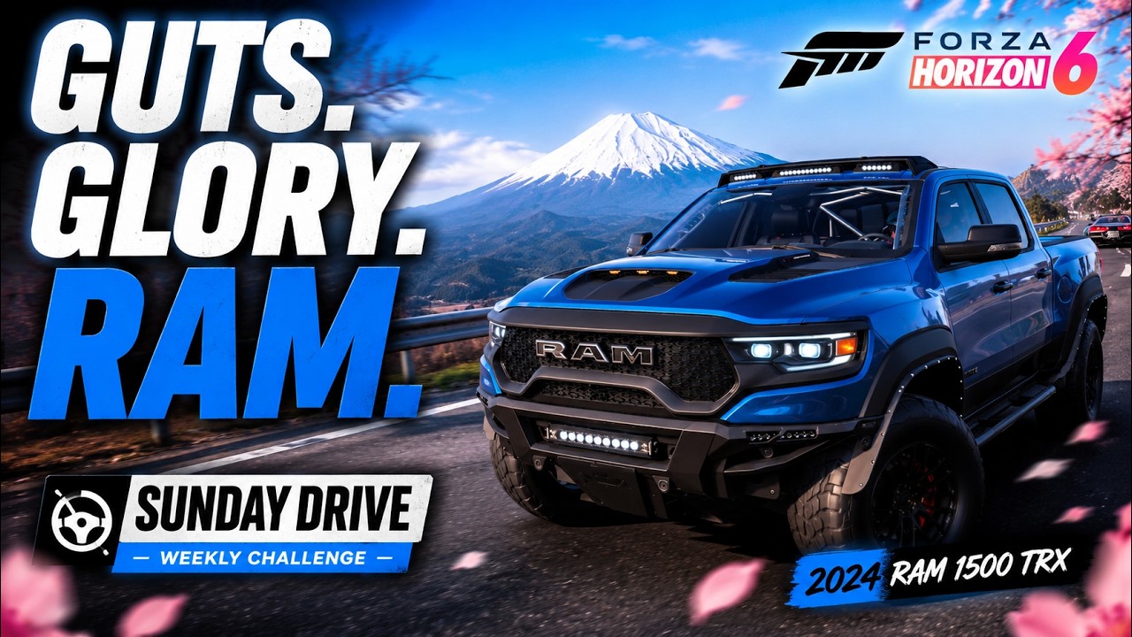 FORZA HORIZON 6: Смелость, слава и RAM! Воскресная поездка на RAM 1500 TRX 2024 года