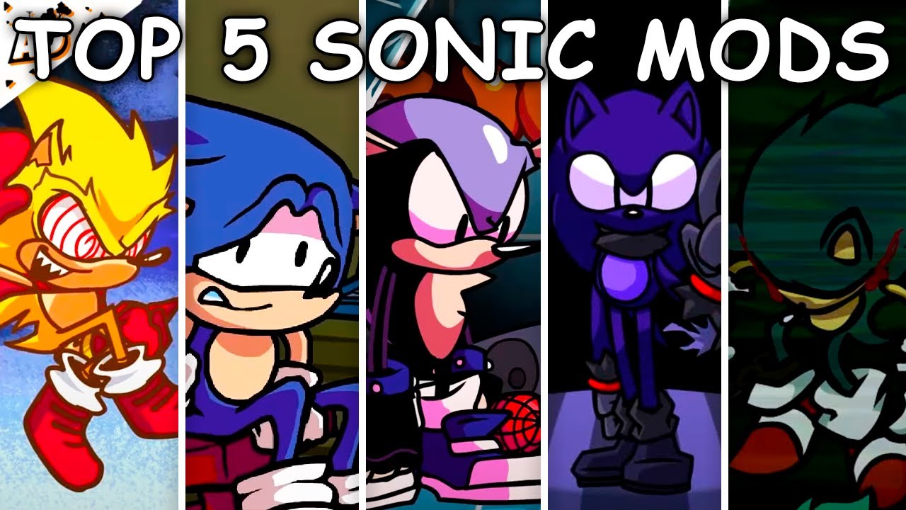 Top 5 Sonic Mods in Friday Night Funkin’ #3 - VS Hedgehoggle, Lord X, Sonic Caught, Sink FNF D-Sides