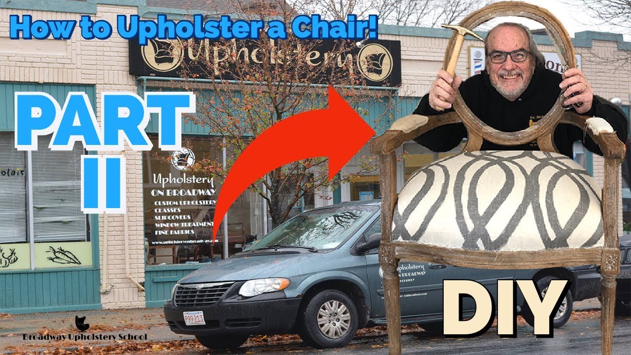 HOW TO! Upholstering a Dining Chair for PART 2: Webbing