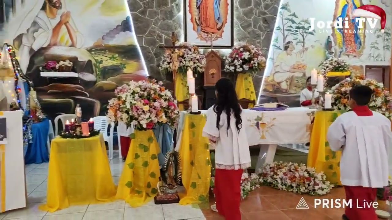 Recordando la misa de Fiesta de la Virgen de Guadalupe. 
