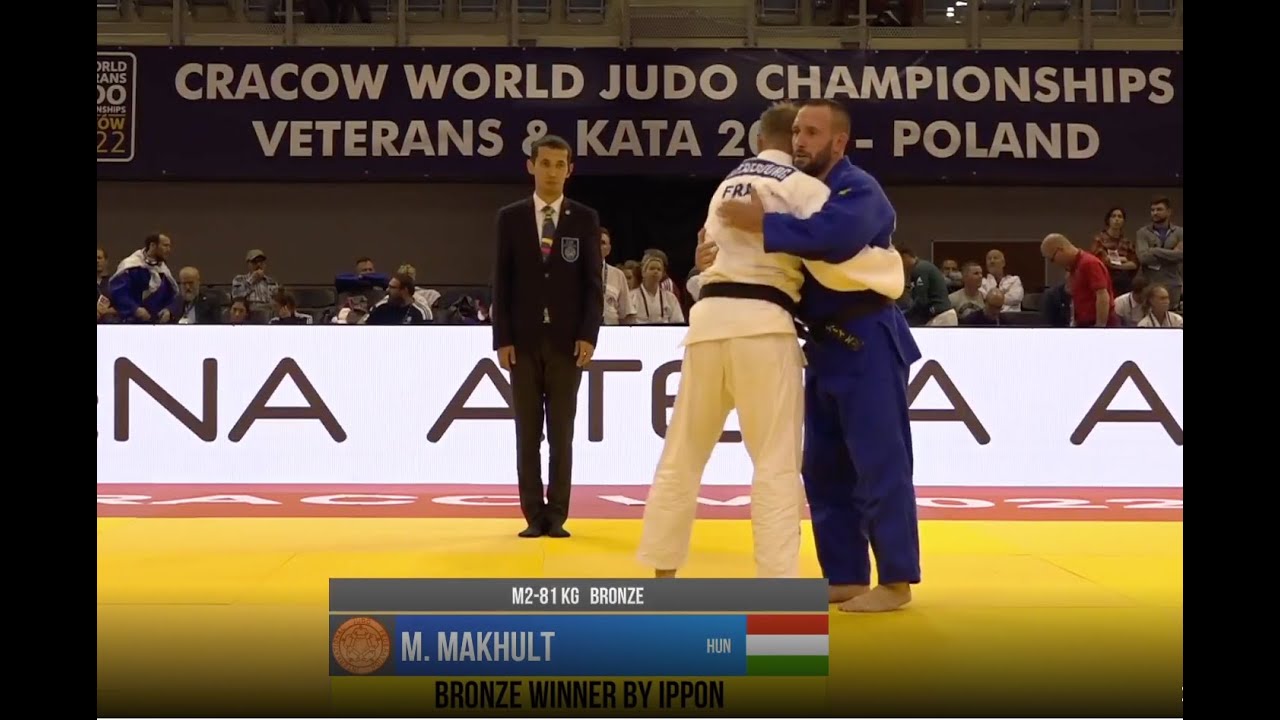 Mihály Makhult JUDO WORLD CHAMPIONSHIPS VETERANS 2022 POLAND, KRAKOW M2 -81 kg 3.
