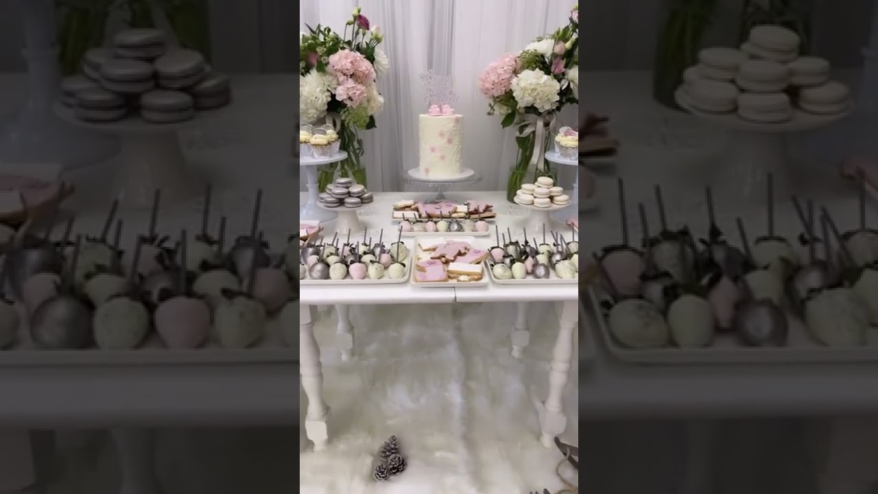 Bespoke baby shower dessert table #desserttable #partydecorationideas #itsagirl #shorts