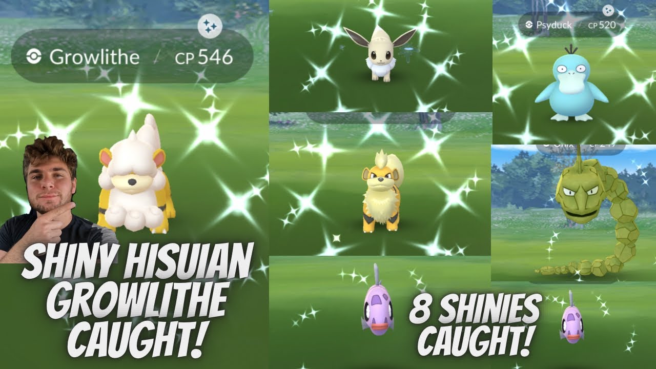 ✨Shiny Hisuian Growlithe CAUGHT! Shiny Eevee, Shiny Growlithe and More!✨
