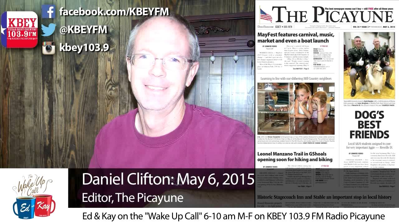 The Picayune Wednesday with Daniel Clifton: May 6, 2015 | KBEY 103.9 FM