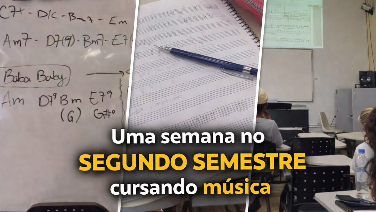 VLOG - Uma semana no 2ºsemestre cursando música