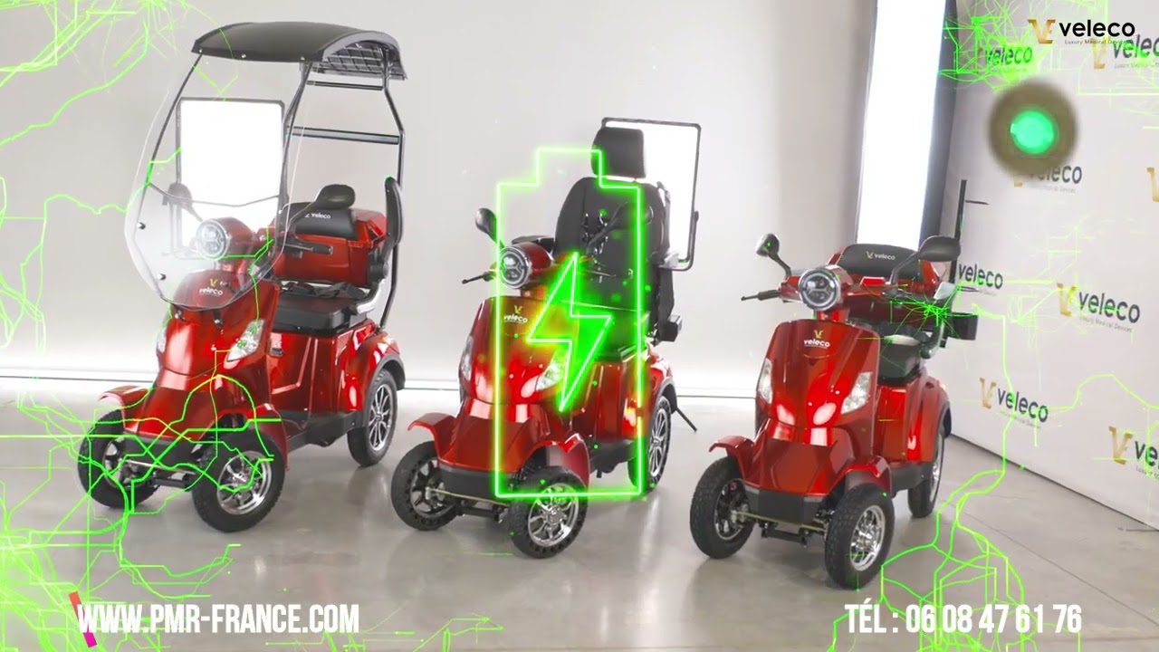 Veleco FASTER – Scooter avec un coffre spacieux  PMR FRANCE