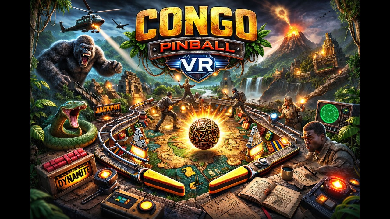 Congo Pinball VR | Full Gameplay 🦍 | Immersive POV Table Run