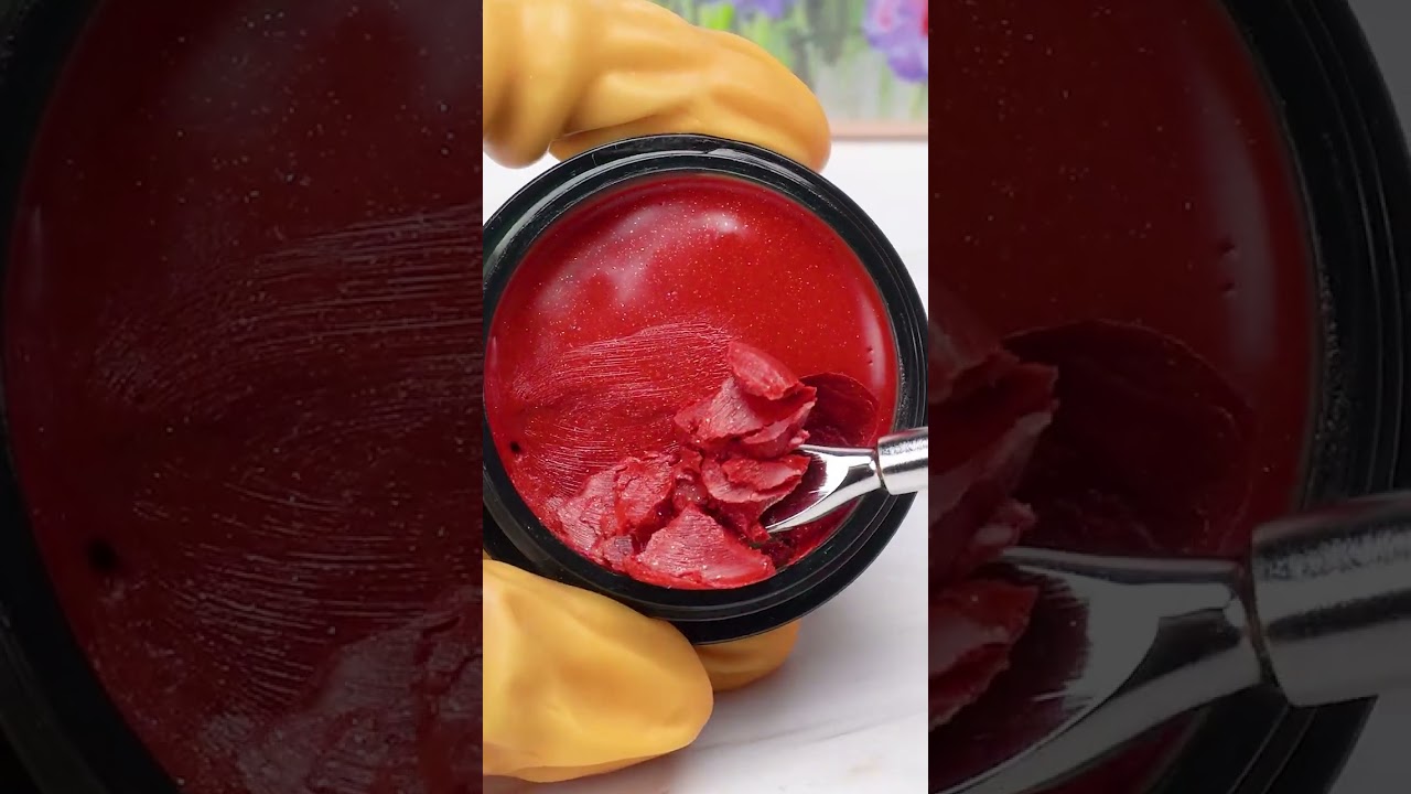 Crafting Lip Balm in a Jar 💄 Satisfying Makeup Repair ASMR #shorts #asmr #cosmeticrepair #beautyfix