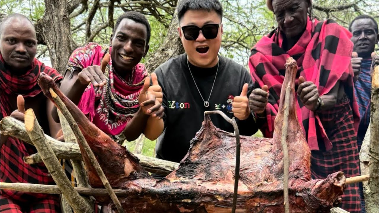 保镖请客！刚到手的羊直接杀了，居然为了请家里人吃肉，一家人全都吃美了！
