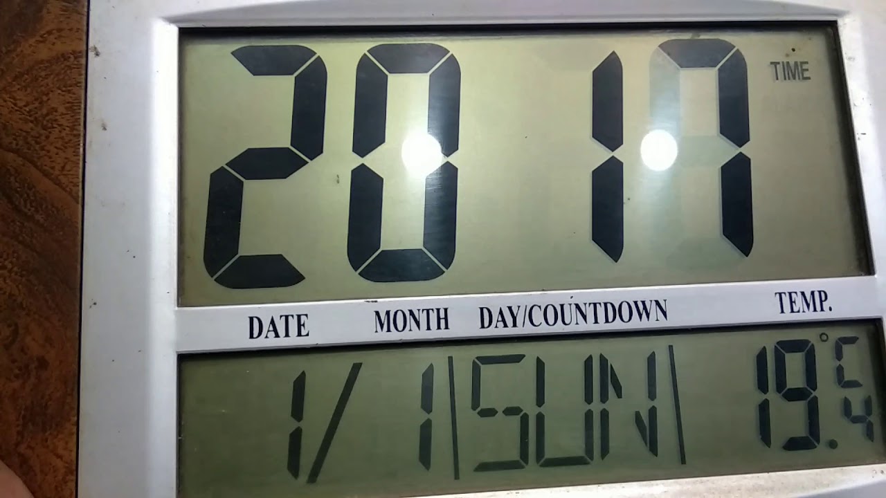 AJANTA DIGITAL LCD CLOCK TIME CONFIGURATION