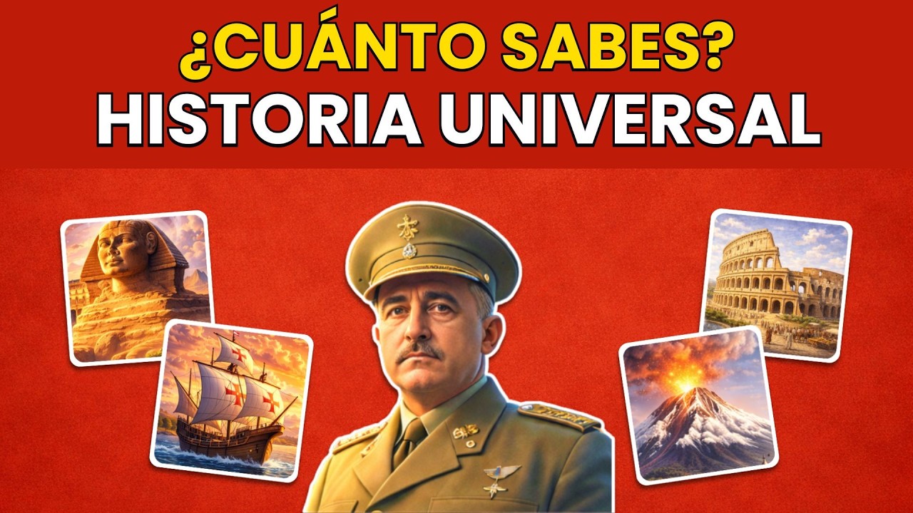 ¿Cuánto sabes de HISTORIA UNIVERSAL? | Preguntas de Historia con Opciones 🌍🏛️