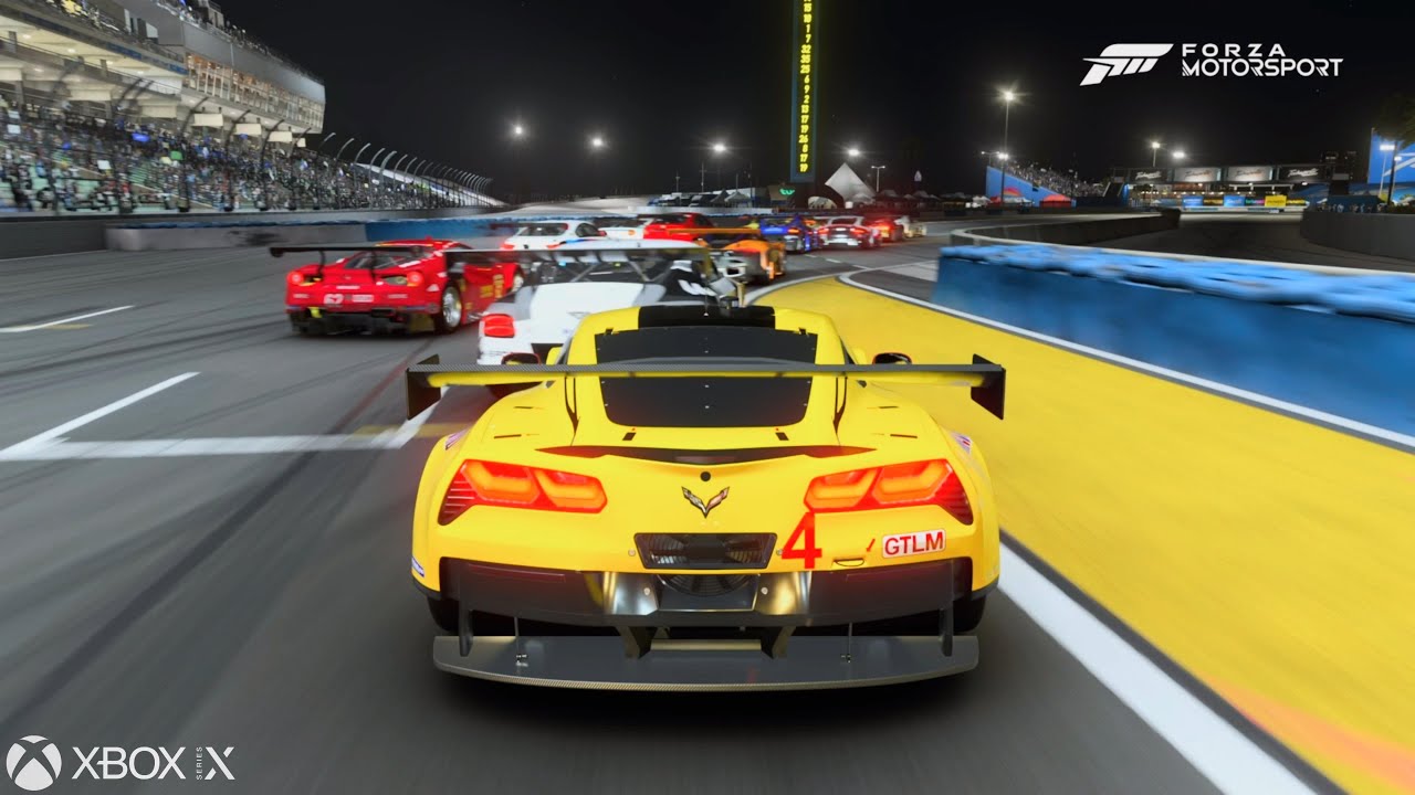 Forza Motorsport: Chevrolet Corvette C7.R *Sounds Update - Sunset Peninsula Full Night [4K.XSX]
