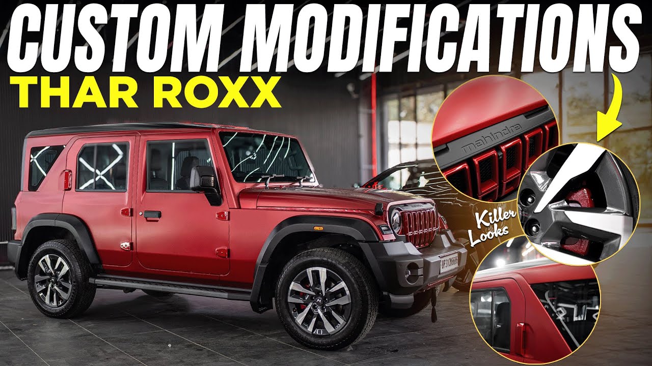 We Did This Custom Paint Job On This Mahindra Thar Roxx | ETU Studio