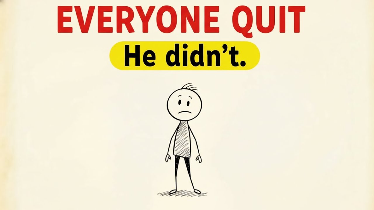 The Stick Figure Who Refused to Quit - A Story About Focus That Changed Everything