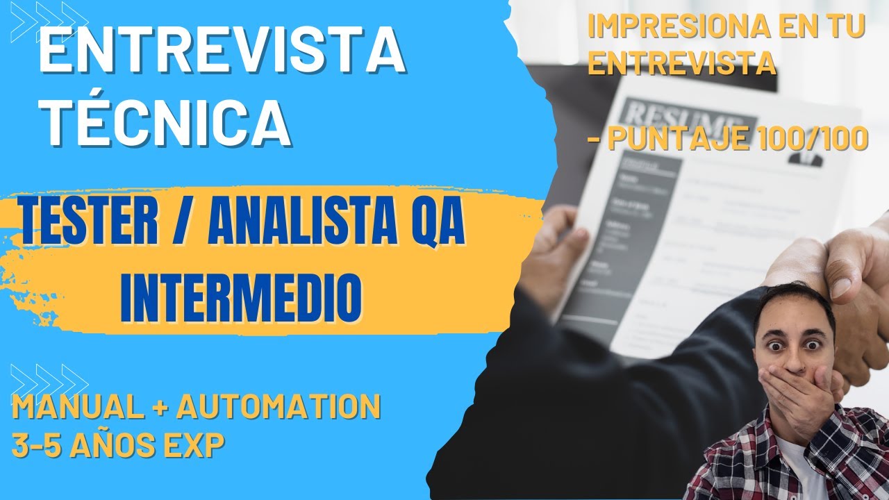 ENTREVISTA TECNICA Tester / QA INTERMEDIO🔥 | Dejalos impresionados con estos tips