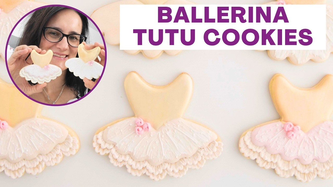 Ballerina Tutu Cookies Decorating Tutorial