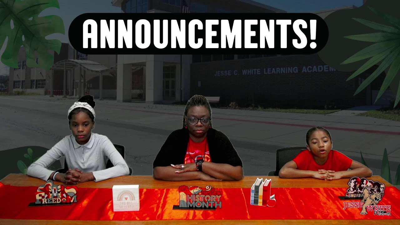 Jesse White Learning Academy - Broadcasting