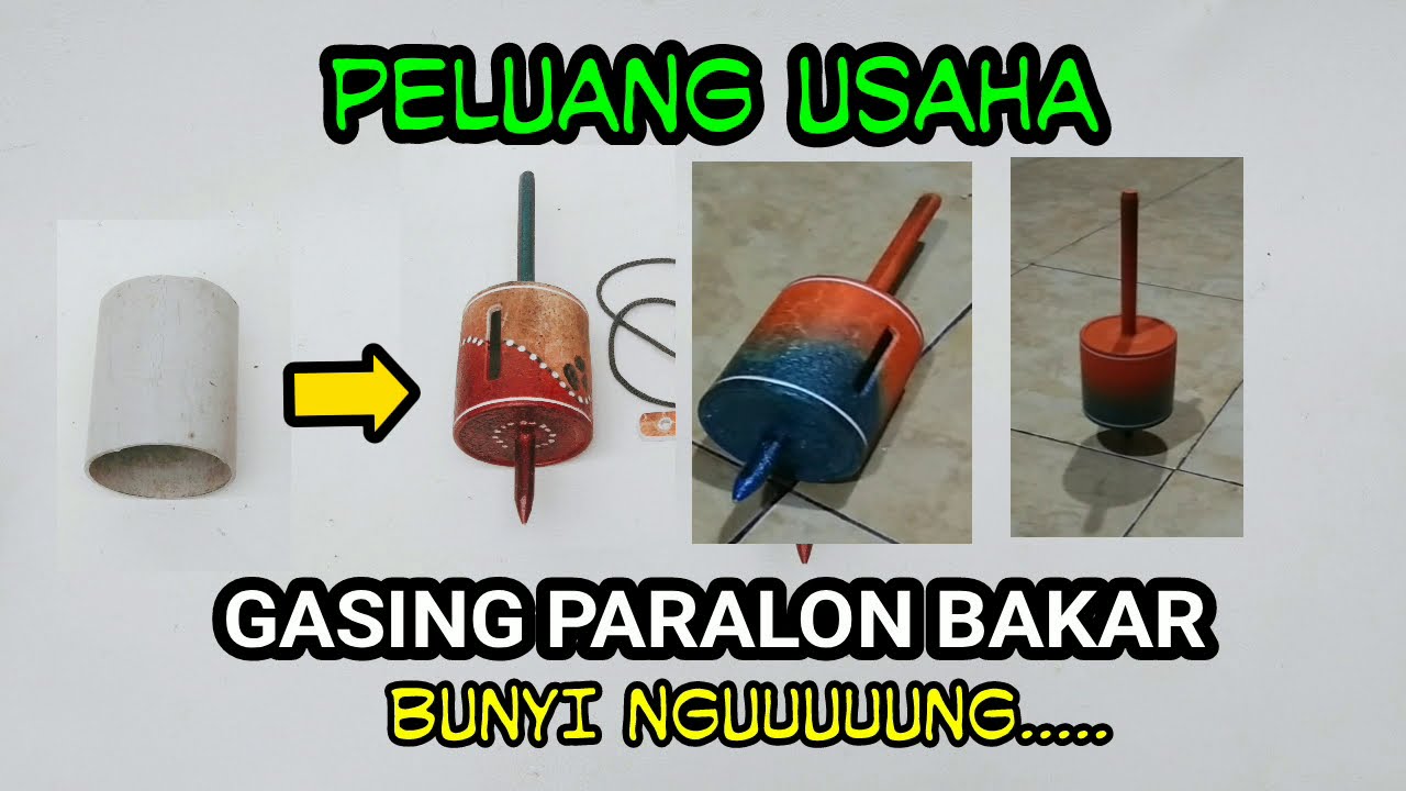 Cara membuat gasing pipa paralon bunyi nguuung .... || Sebuah peluang usaha
