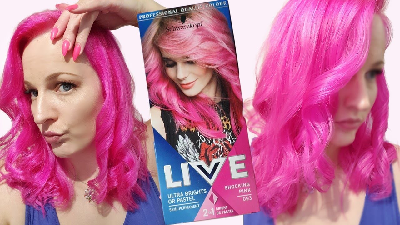 Extreme Shocking NEON PINK Hair with Schwarzkopf LIVE colour dye
