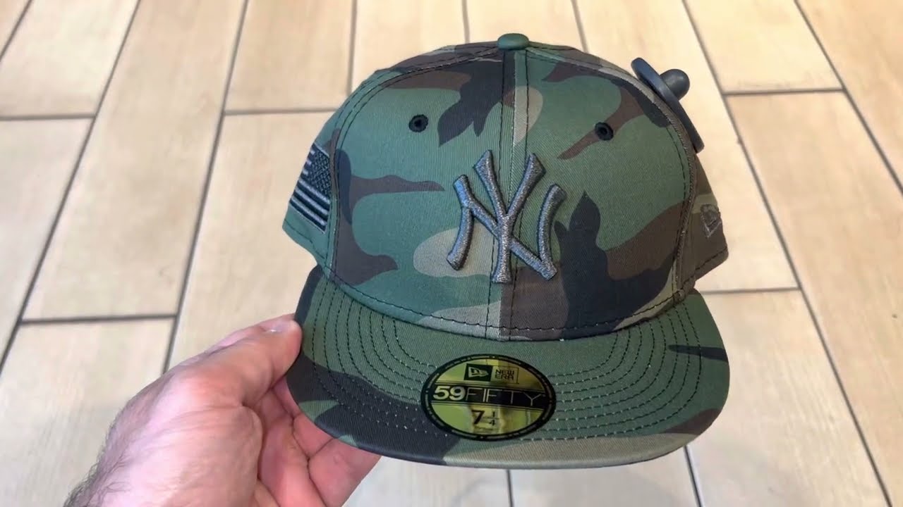 New York Yankees MLB New Era 59FIFTY Fitted Hat Camo
