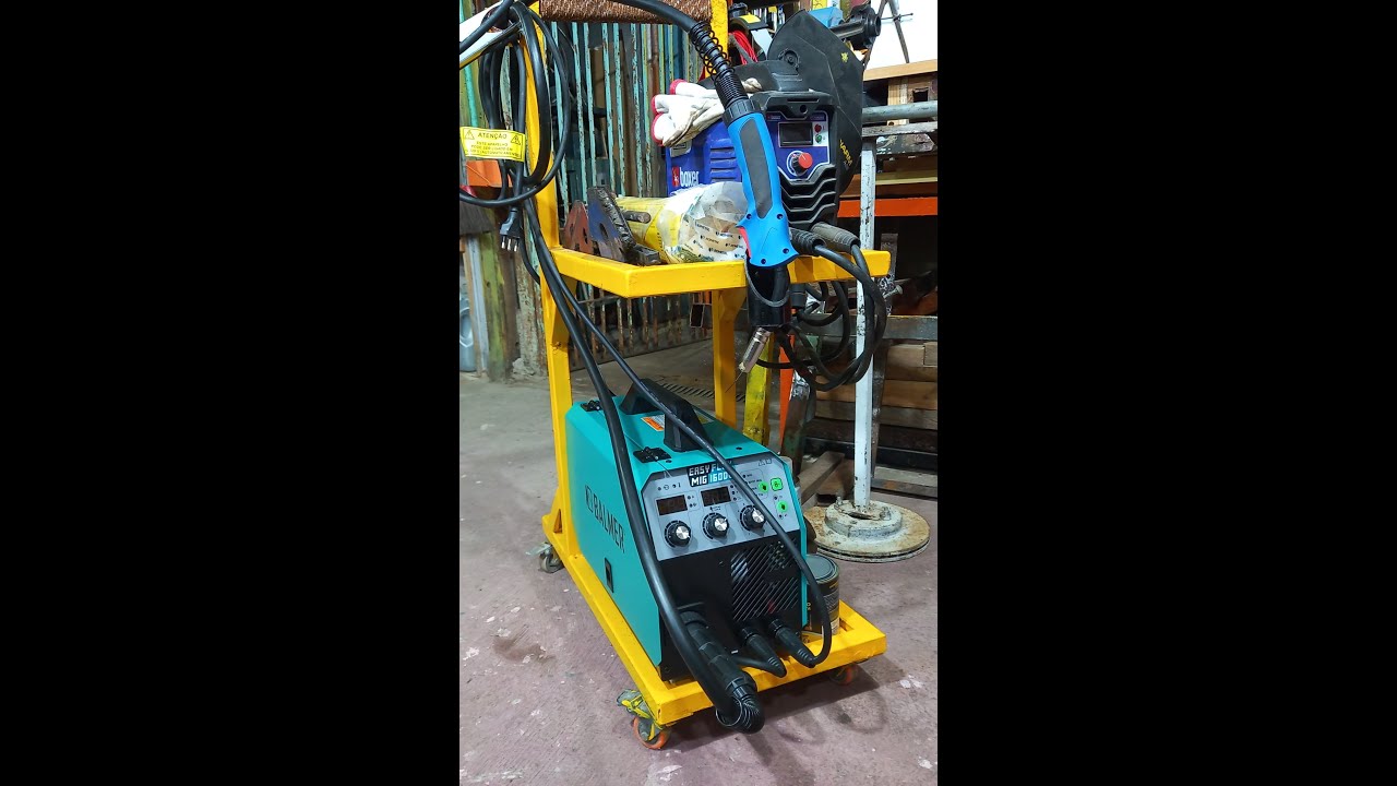 MINHA PRIMEIRA SOLDA PROCESSO MIG MAG SEM GAS  USANDO  EASY FLEXMIG  160DV BALMER