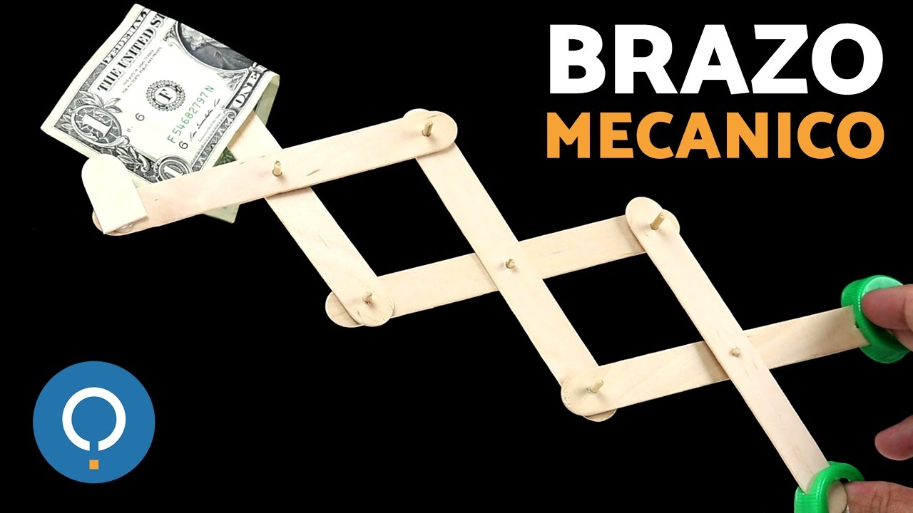 Cómo hacer un BRAZO MECÁNICO - Experimentos para la escuela