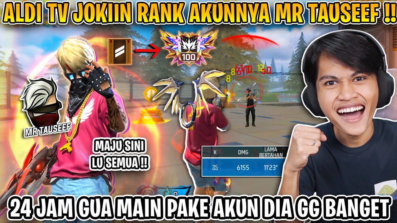 GUA JOKIIN AKUN NYA MR TAUSEEF DARI BOT JADI TOP GRANDMASTER !! RATA SEMUA !!