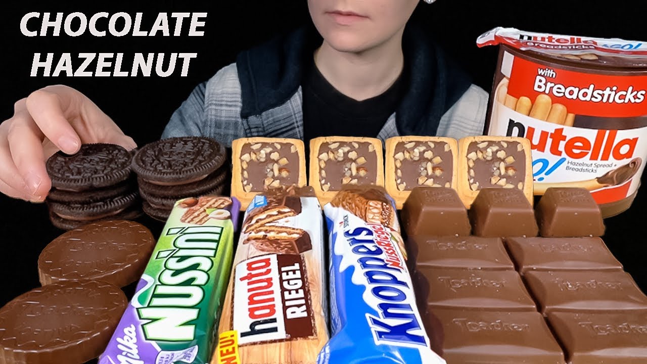 ASMR Chocolate Desserts *Ferrero Bar, Milka Candy, Nutella Dip, Oreo Cookies
