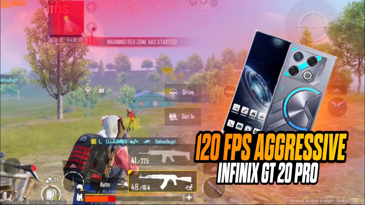 120 Fps Aggressive Player 💥 infinix gt 20 pro🔱.