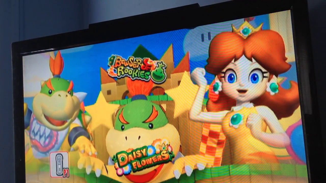 Mario super sluggers - bowser jr vs daisy