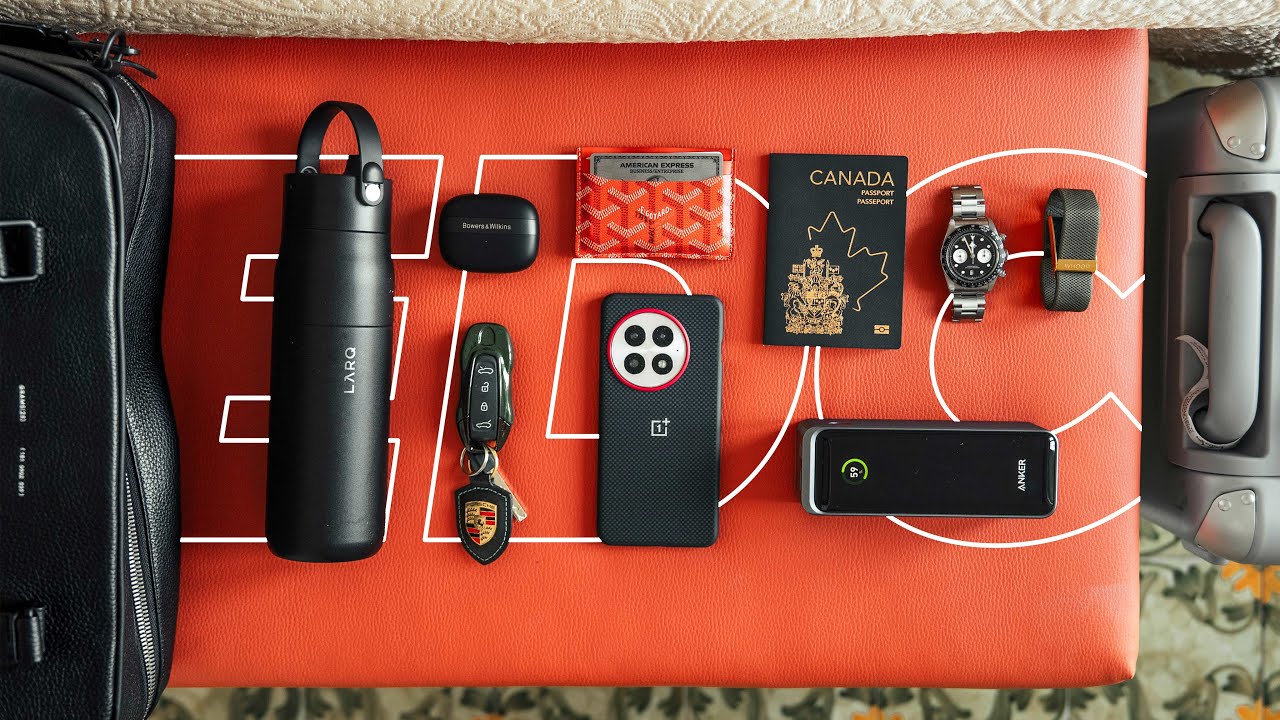 What's in my Travel Bag 2025 - Premium Tech + Travel Essentials (EDC)
