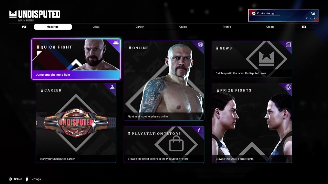 GRIND TIME ON UNDISPUTED BOXING GAME - LIVE