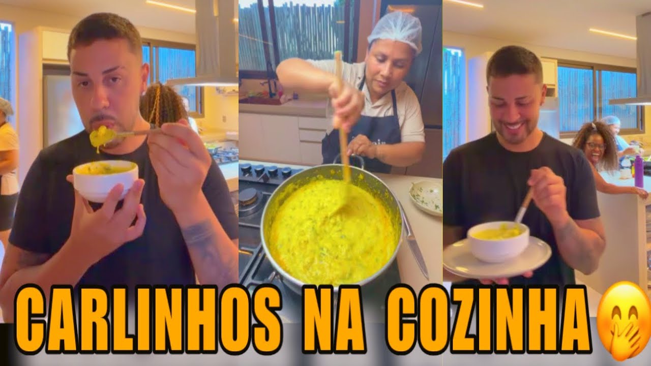 CARLINHOS MAIA CHAMOU A COZINHEIRA PRA ENSINAR A FAZER CALDINHO E ELA GANHOU UMA SURPRESA😱😍🤭