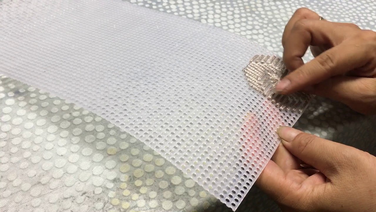 Hướng dẫn thêu trên canvas mẫu hoa hồng - Ban Dương HandMade