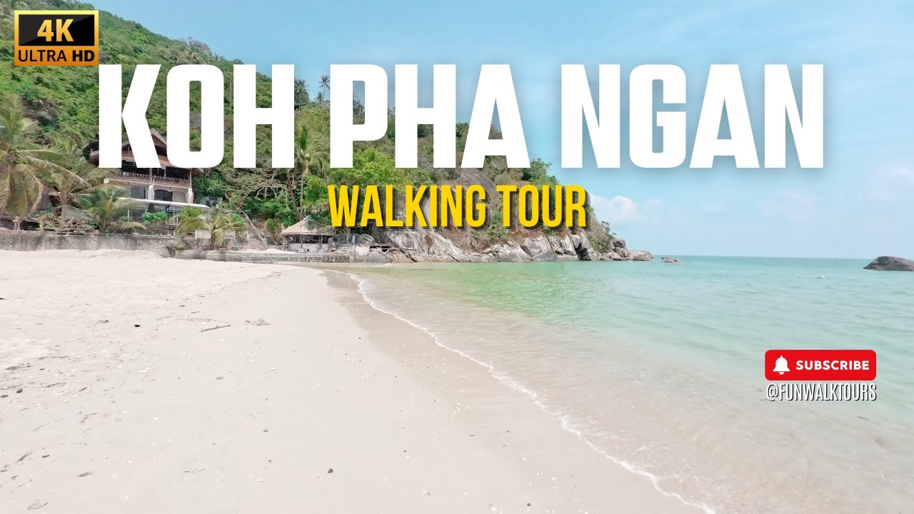 Thong Nai Pan Yai Beach - Koh Pha Ngan - Thailand - Walking Tour - 4K