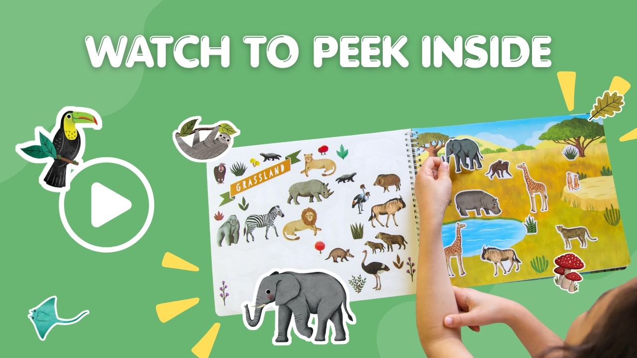 You WON'T Believe How Many Animal Stickers Are in This Animal Habitats Sticker Activity Book!