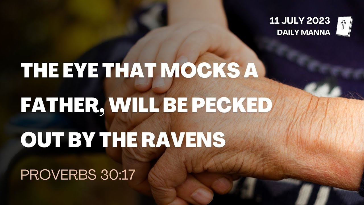 Proverbs 30:17 | The Eye That Mocks A Father, Will Be Pecked Out By The Ravens | Daily Manna