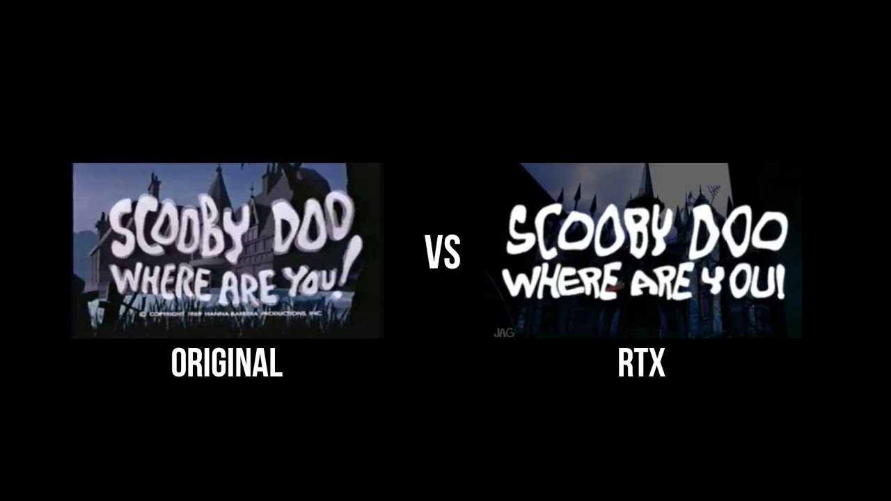 intro original de Scooby Doo where are you vs mi versión en rtx y live action.
