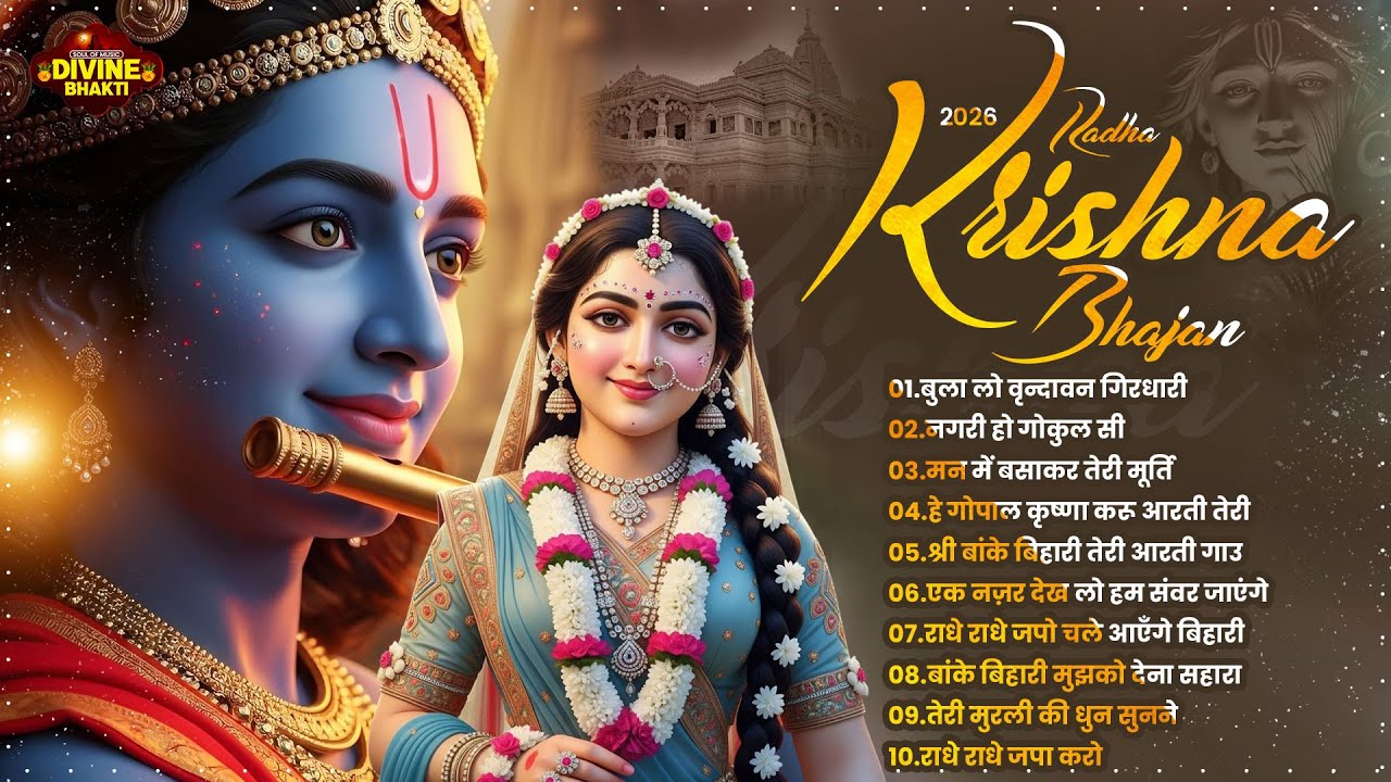 टॉप 10 कृष्ण भजन 2026 | Nonstop Krishna Bhajan 2026 | Krishna Bhajan 2026 | Radha Krishna Song 2026